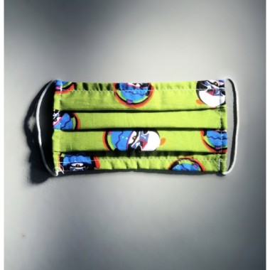 GREEN PENGUIN KIDS FACE MASK