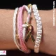 Pink Bracelet Gold Pink Bracelet Gold
